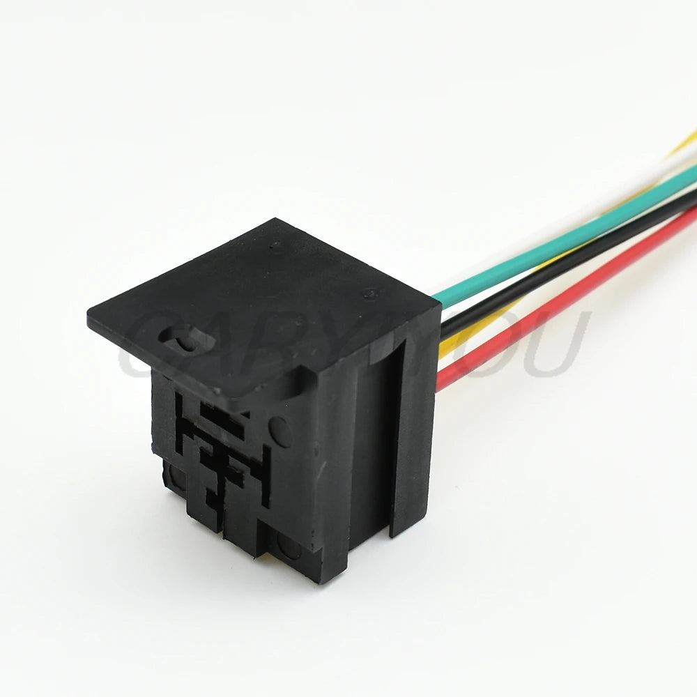 Automotive female plug relay base holder connector interface view