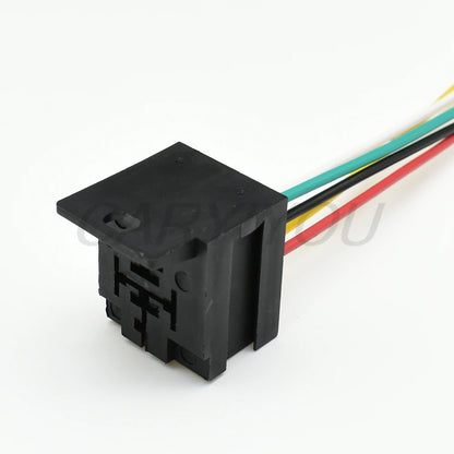 Automotive female plug relay base holder connector interface view