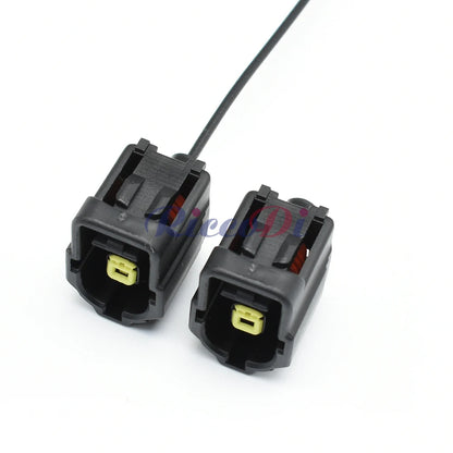 Automotive female socket connector showing precise terminal interface for stable electrical contact