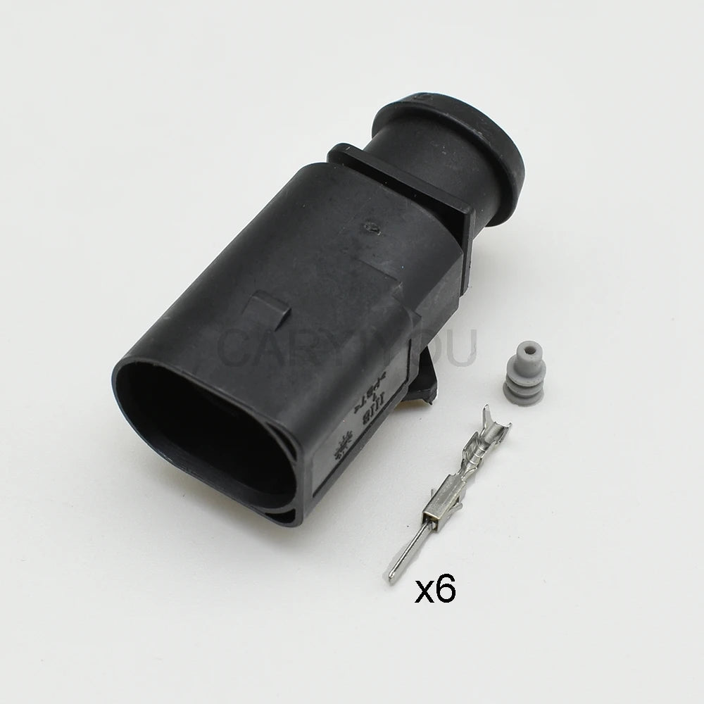 6-hole FEP sensor plug locking structure and waterproof connector sheath design for automotive applications