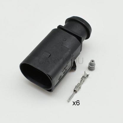 6-hole FEP sensor plug locking structure and waterproof connector sheath design for automotive applications