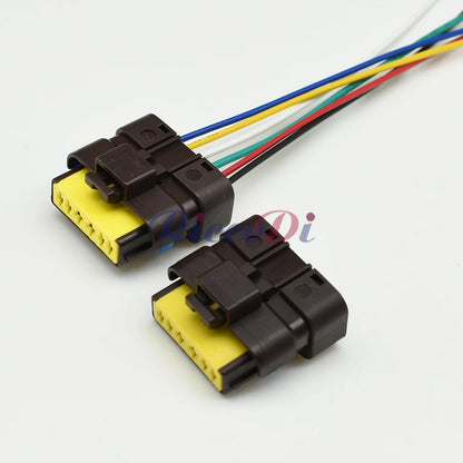 Automotive fuel oil pump composite connector for reliable power transmission