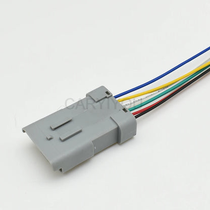 Automotive 6 pin fuel pump wiring connector for replacement and repair