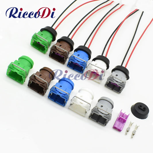 2 pin female automotive wire connector fuse plug with wiring terminal socket for reliable car electrical connection