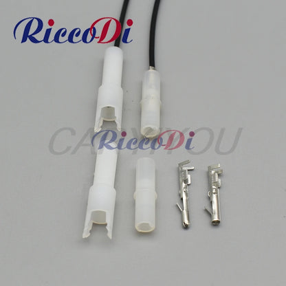 1 Pin male and female automotive harness connector plug compatible with 1-480351-0 / 1-480349-0 for secure vehicle wiring