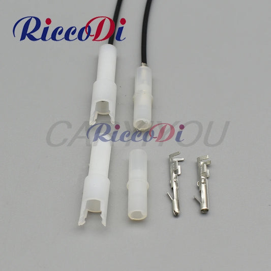 1 Pin male and female automotive harness connector plug compatible with 1-480351-0 / 1-480349-0 for secure vehicle wiring