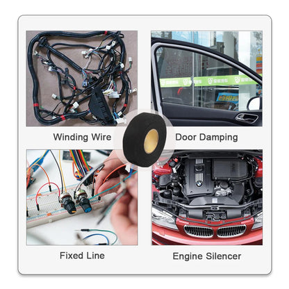 Automotive high temperature resistant electrical tape for wiring