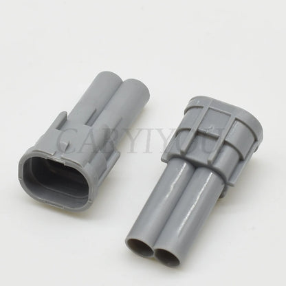 robust 2 pin male female fuel injector connector for cars, ensuring stable and secure wiring 6189-0060 / 6180-2405