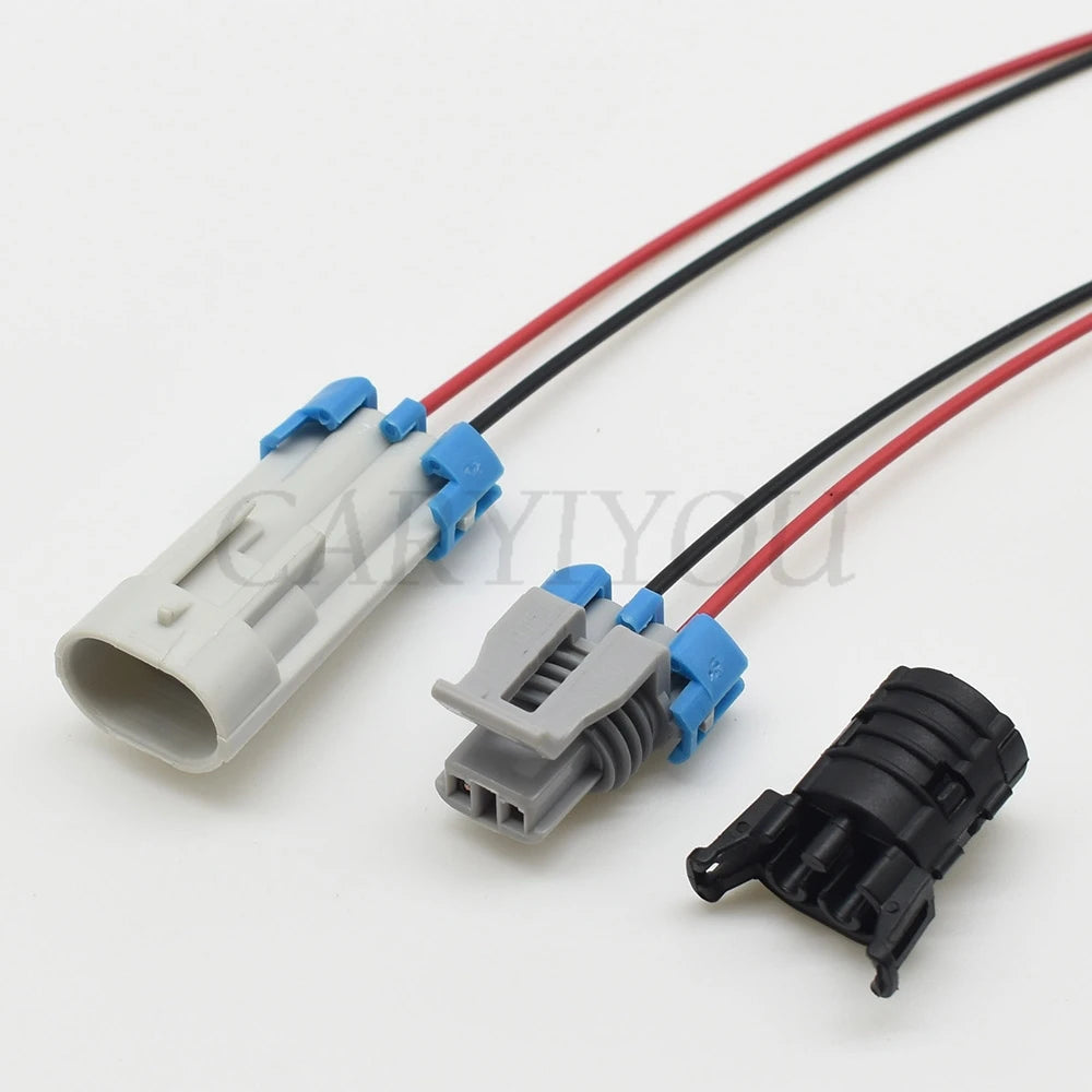 waterproof 2 pin automotive connector for jet valve electrical wiring