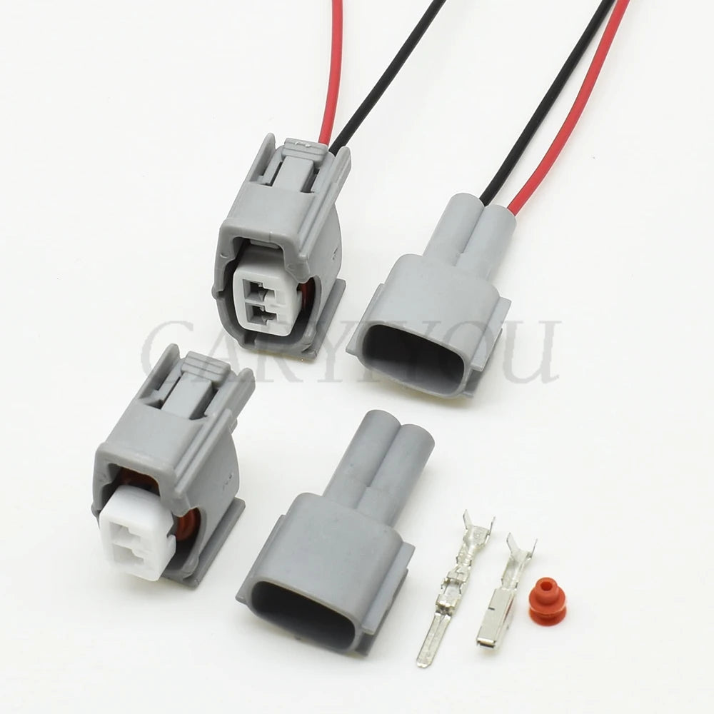 automotive connector designed for knock sensor and fuel injector applications with durable housing