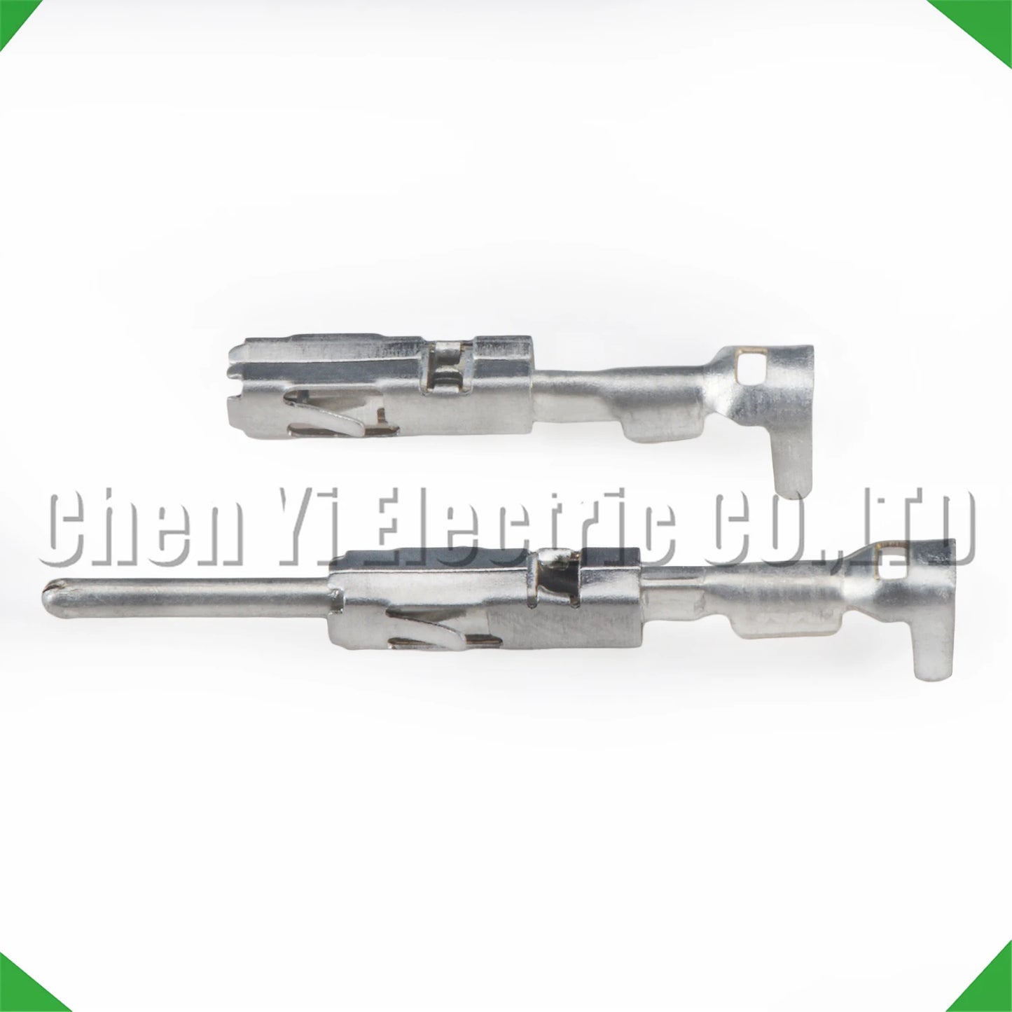 Automotive sheath connector crimp terminal pin