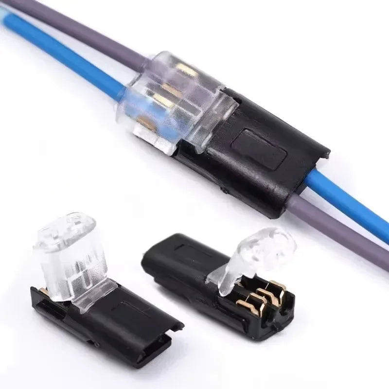 Automotive strip terminal connection waterproof wire connector