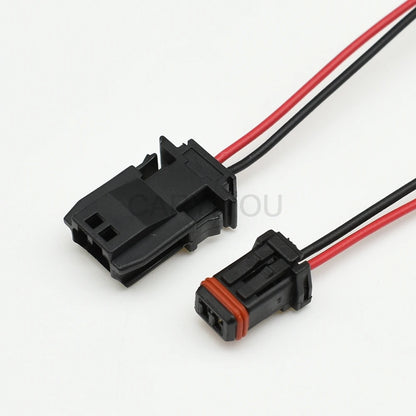 secure 2 way plastic automotive wiring connector for rearview mirror installation, ensuring stable electrical connections