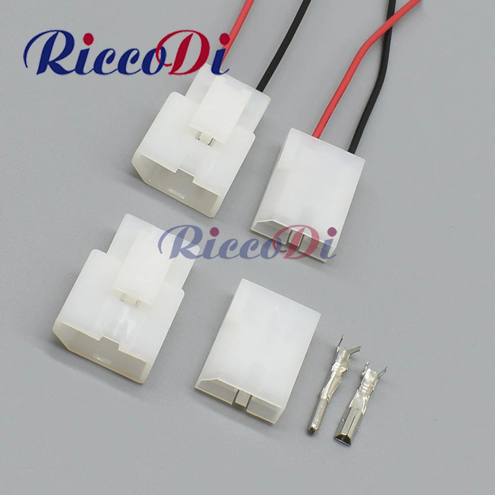 Automotive wire connector cable assembly with terminals and wires for vehicle electrical applications