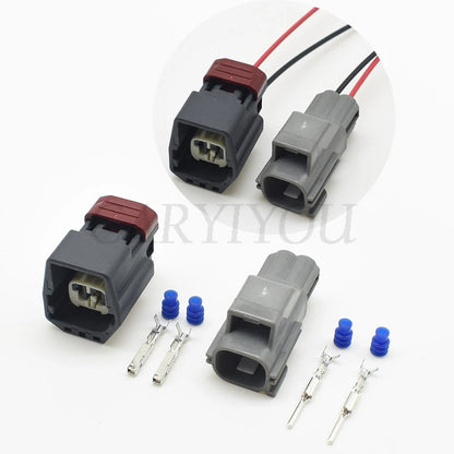 Automotive wire harness application using female electrical connector socket