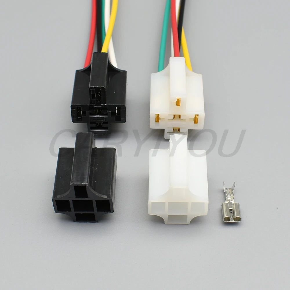 Automotive wire plug relay connector 5 Way 6.3 Series unsealed socket for instrument panel