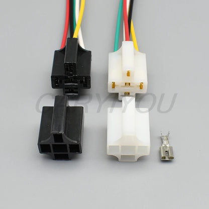 Automotive wire plug relay connector 5 Way 6.3 Series unsealed socket for instrument panel