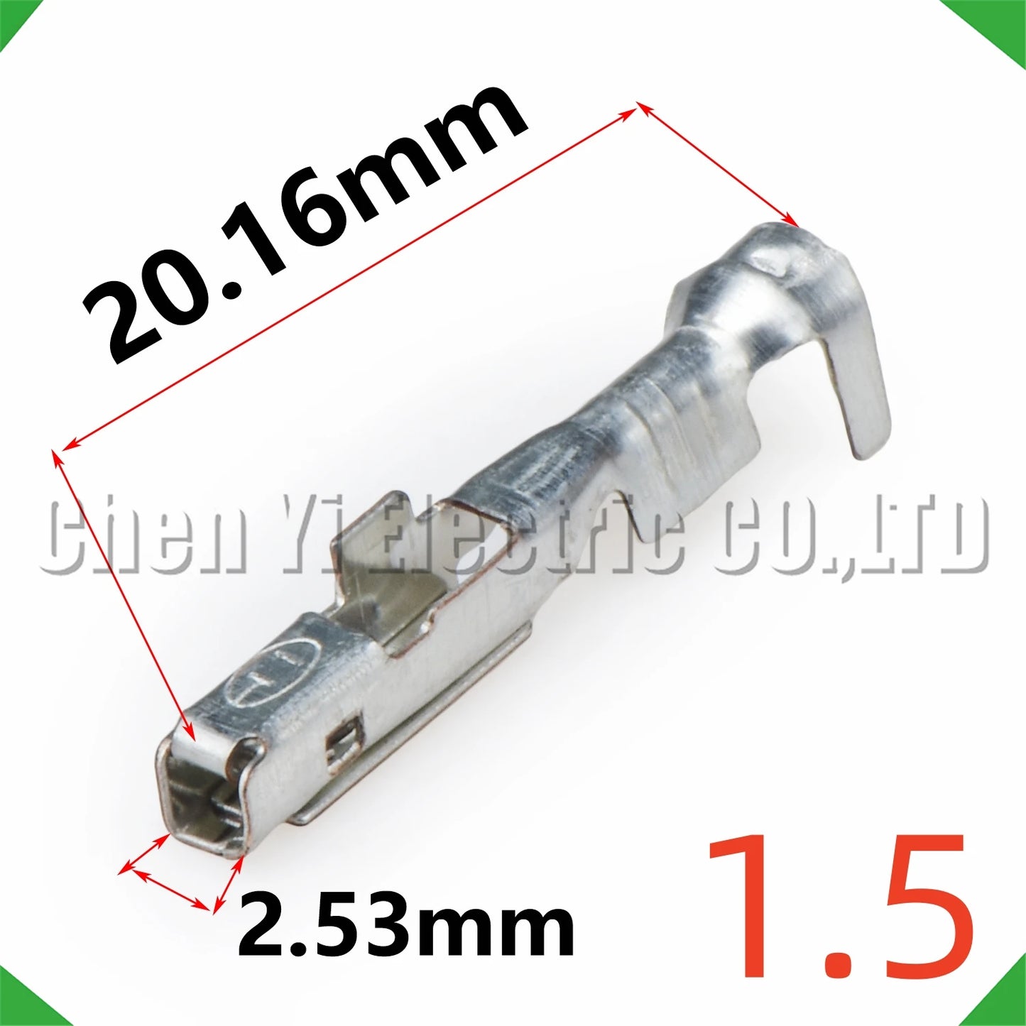 Automotive wire terminal crimp pin for secure connection
