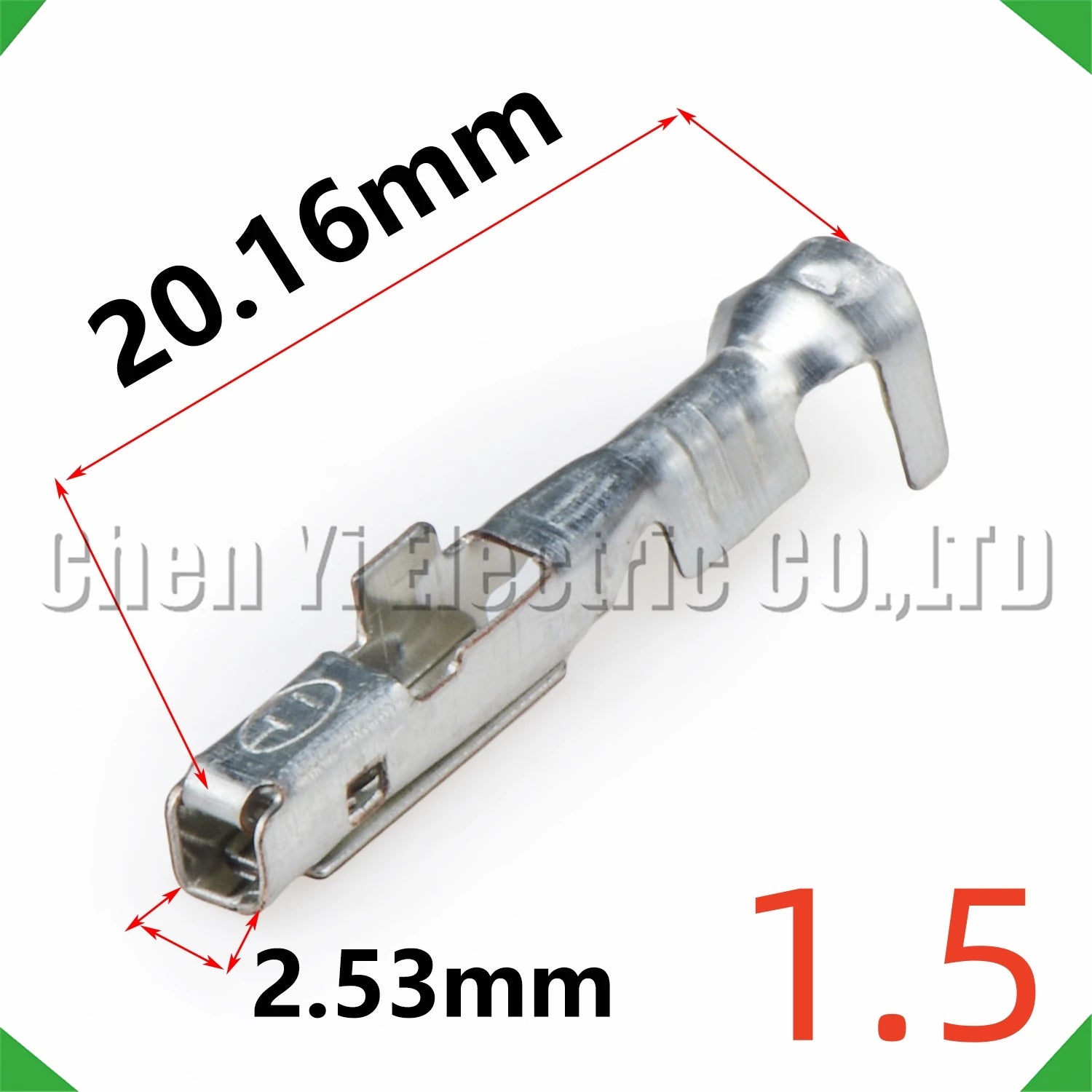 Automotive wire terminal crimp pin for secure connection