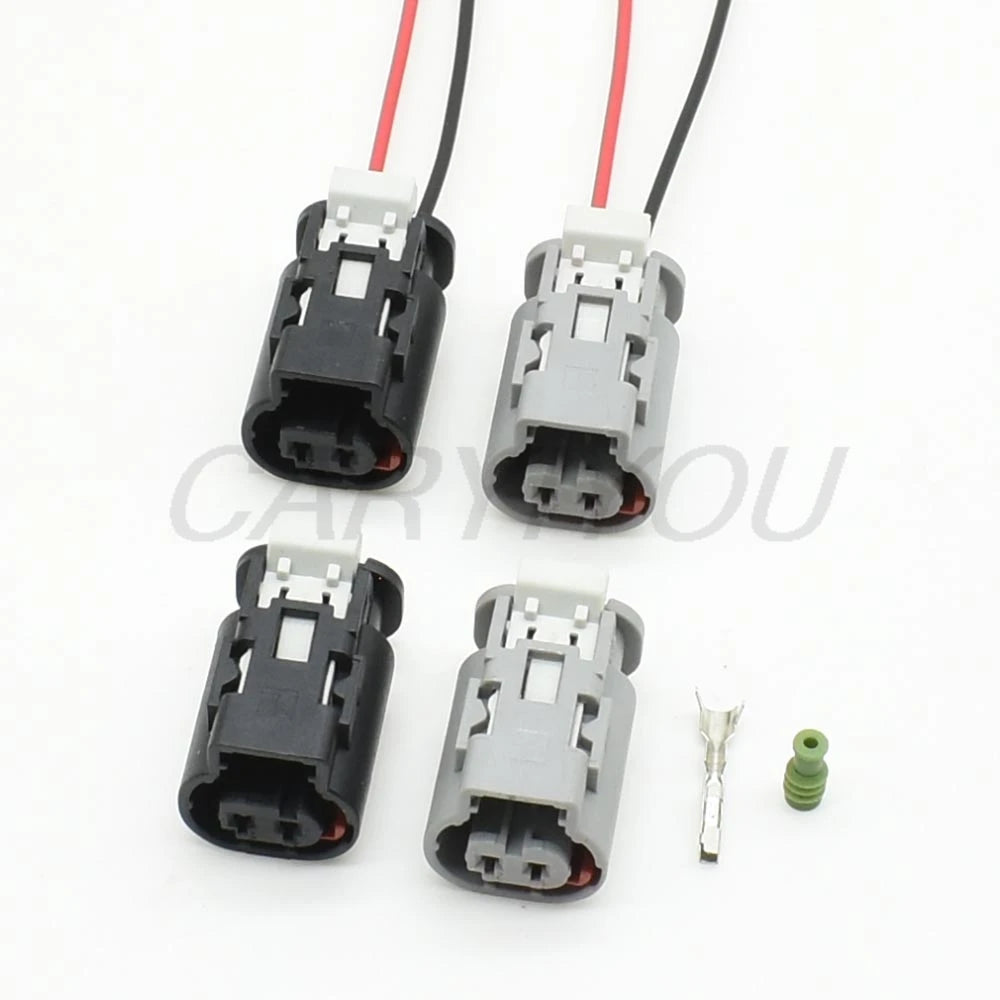 Application of 2 pin automotive connector plug in vehicle wiring harness systems