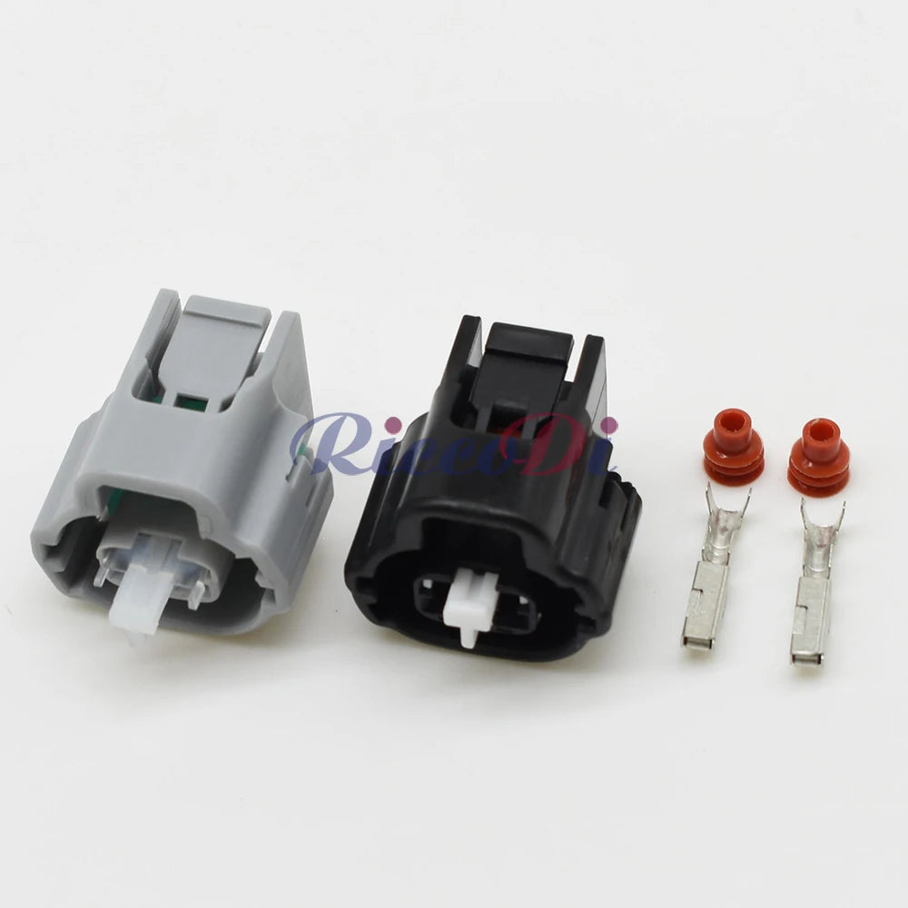 detail of 2 pin automotive plug wiring socket compatible with 1JZ, 2JZ, 1UZ, 3UZ engines
