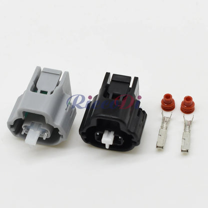 detail of 2 pin automotive plug wiring socket compatible with 1JZ, 2JZ, 1UZ, 3UZ engines