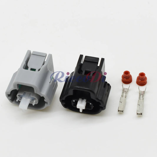 detail of 2 pin automotive plug wiring socket compatible with 1JZ, 2JZ, 1UZ, 3UZ engines