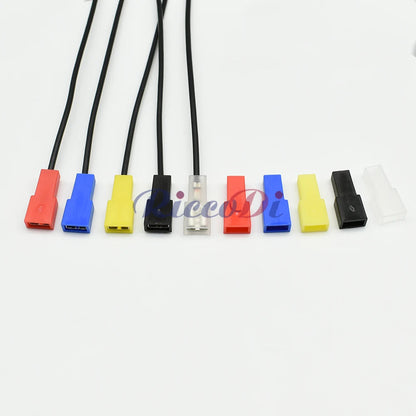6.3mm yellow rectangular connector applied in car wiring harness for easy installation and stable connection