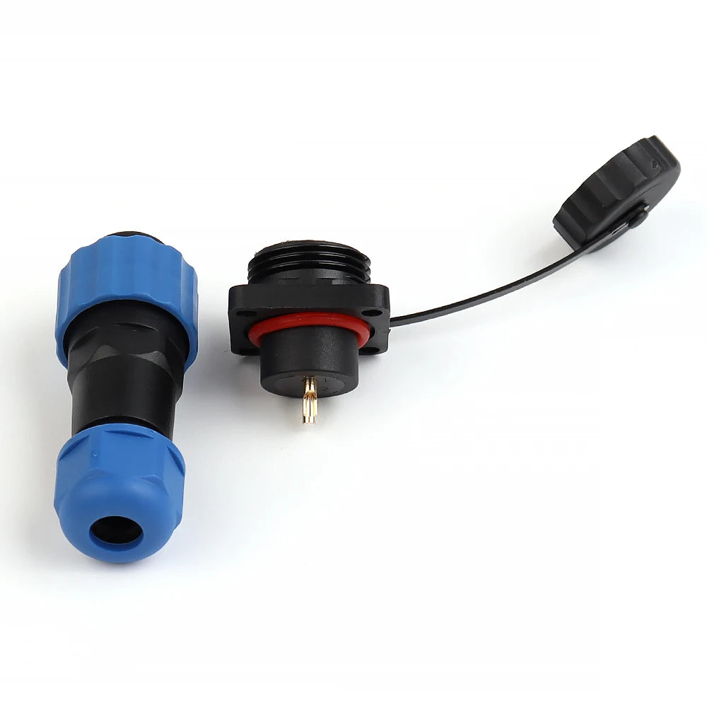 Aviation grade SP16 electrical wire plug and socket connector, IP68 waterproof for industrial applications