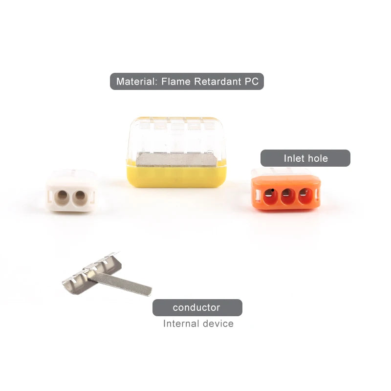 Wire splicing connector for AWG 20-14 conductor