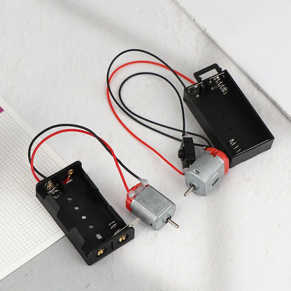 Motor kit battery storage case with switch