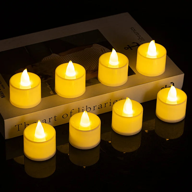 Battery powered LED tealight candle for decoration
