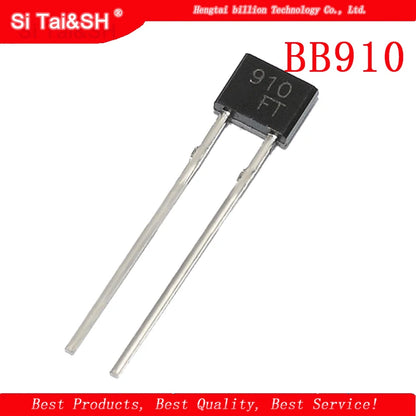 BB910 TO-92 varactor diode, high-precision electronic component for tuning circuits, RF applications, and DIY electronics projects