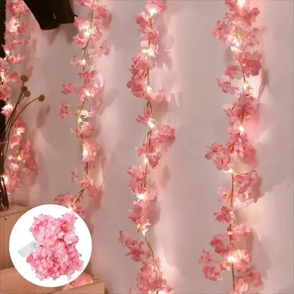 Fairy light cherry blossom string lights for bedroom and home decoration