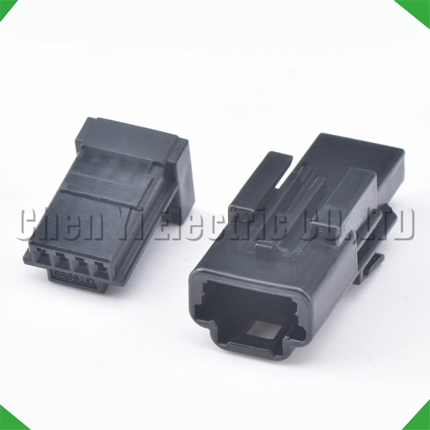 Black automotive 4 pin connector plug