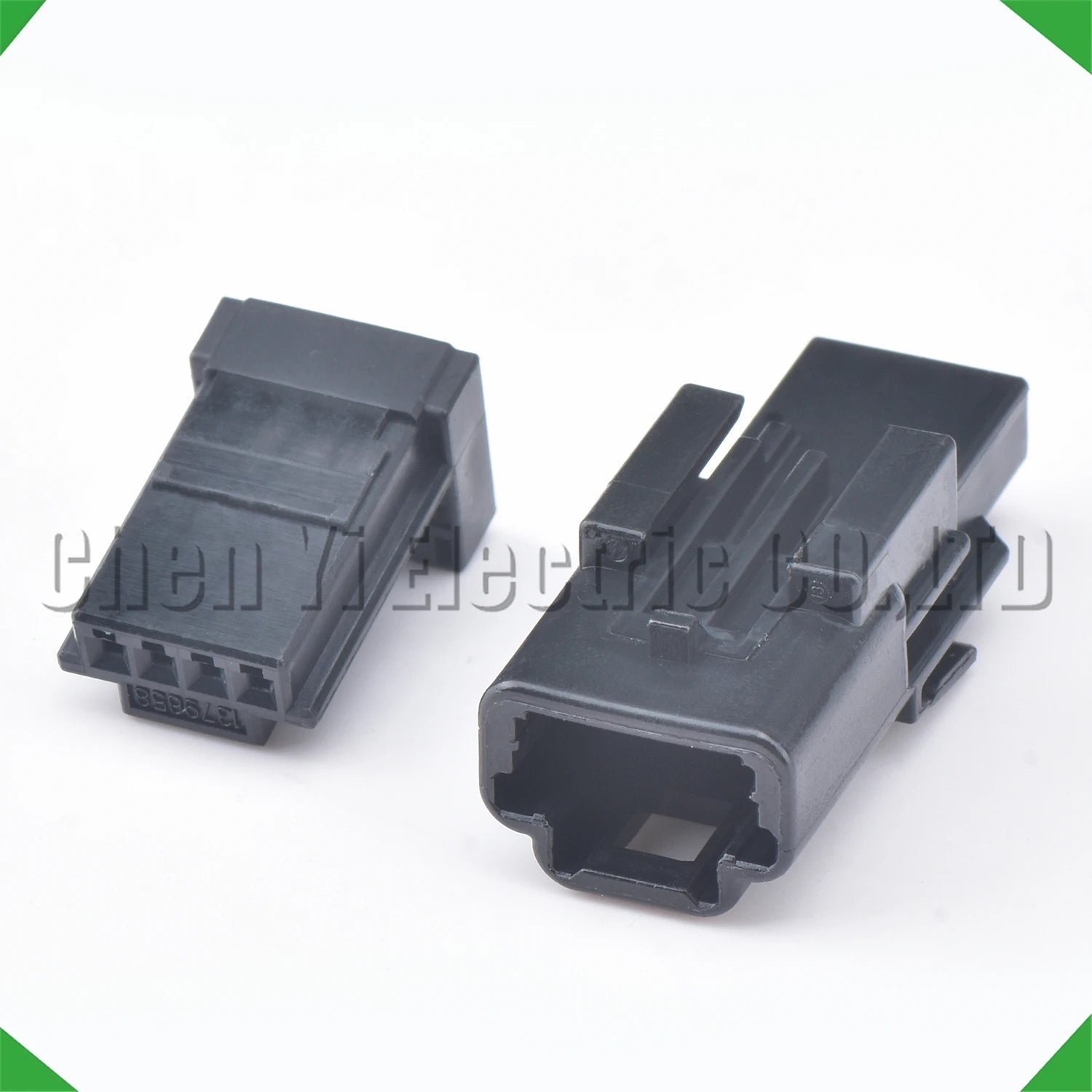 Black automotive 4 pin connector plug