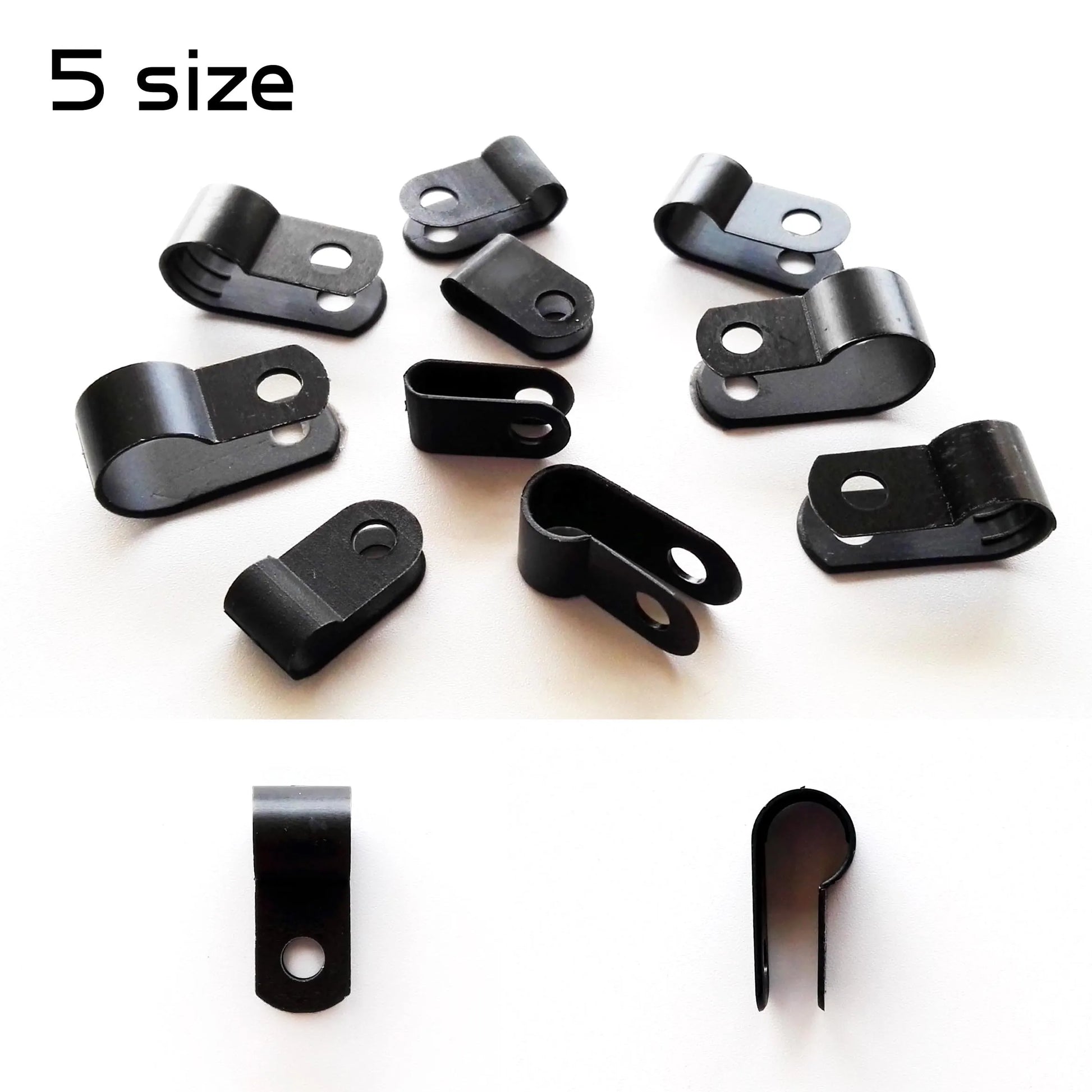 black-nylon-u-shape-cable-clamp