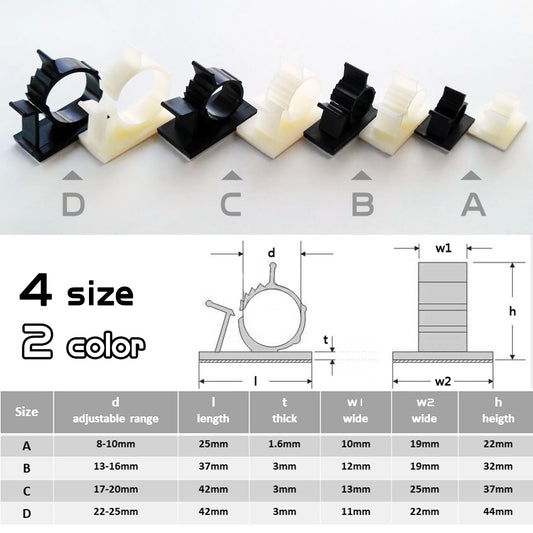 black-white-nylon-self-adhesive-cable-clamp