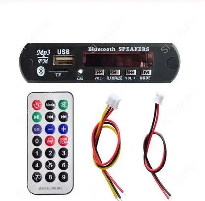 Wireless Bluetooth 12V MP3/WMA audio decoder board with TF card and USB support for car audio systems