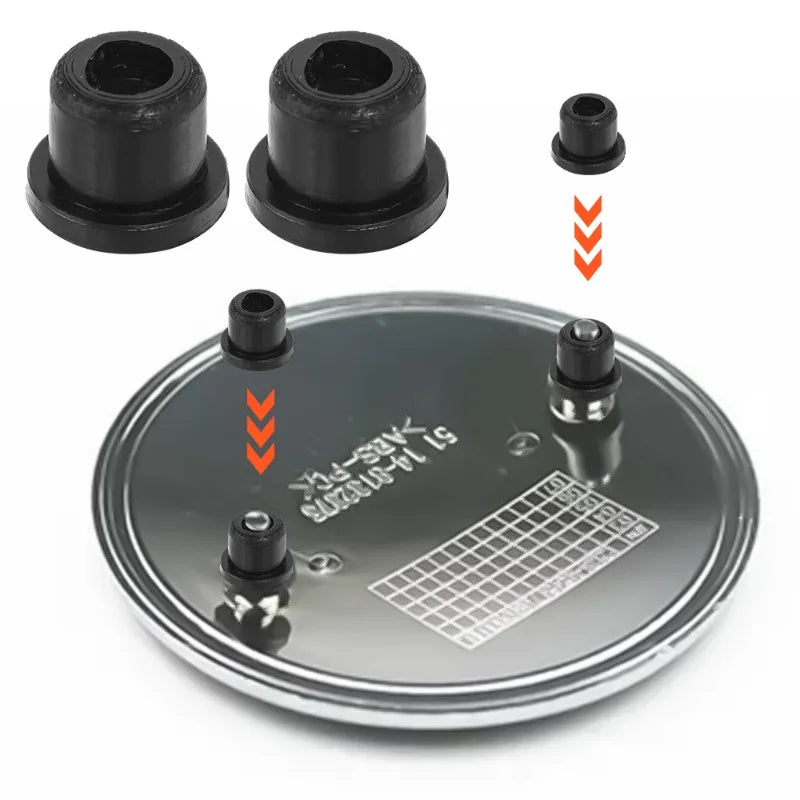 Car emblem hole plug for BMW exterior panel