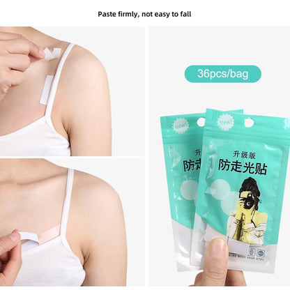 Anti-exposure adhesive stickers, clear double-sided tape suitable for dresses and skin