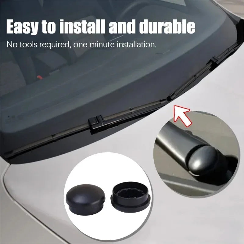 Windshield wiper arm bolt cap cover