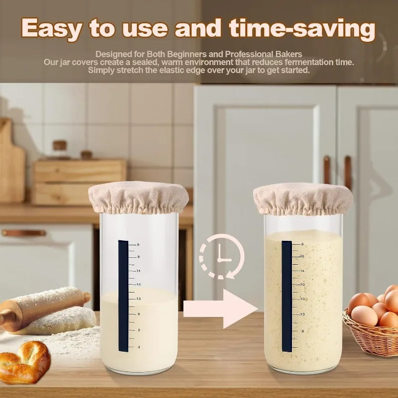 Elastic cloth cover for bread fermentation and proofing, reusable and eco-friendly