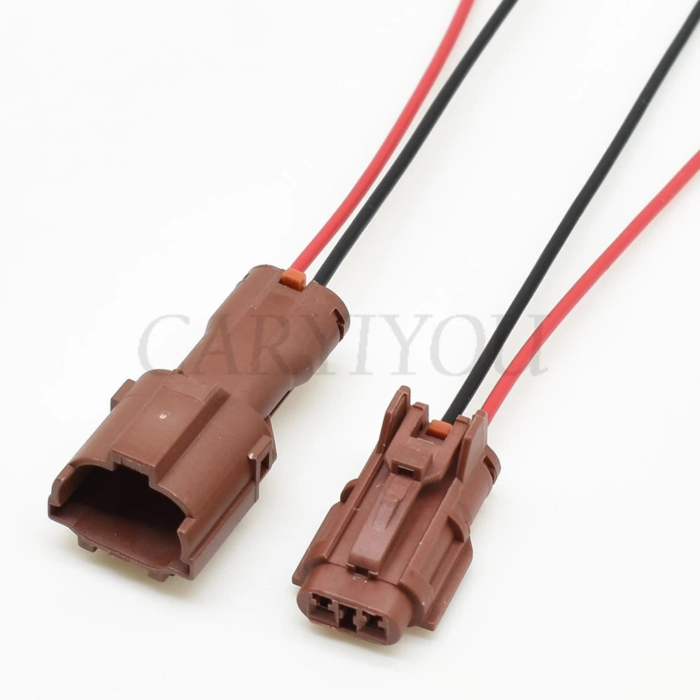 Brown automotive connector housing made from durable material for long term vehicle use