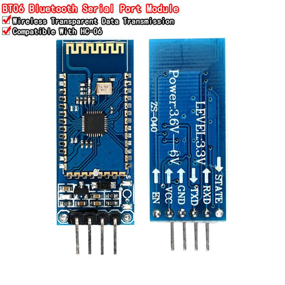 BT-06 RF wireless Bluetooth transceiver module, RS232/TTL to UART adapter, compatible with Arduino HC-06 for wireless communication projects