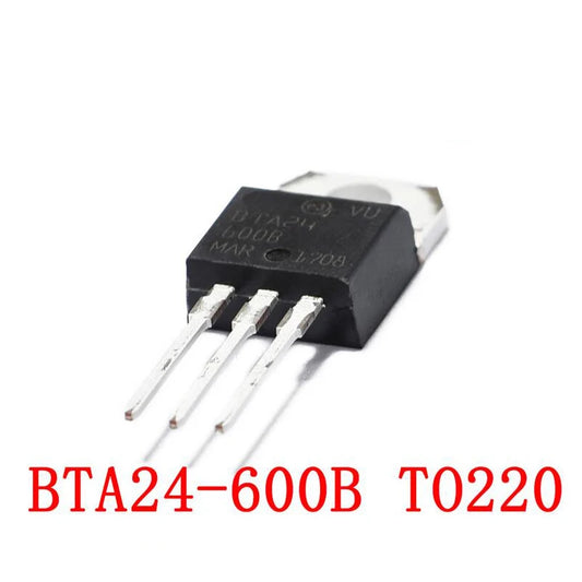BTA24-600B TRIAC in TO-220 package, high-performance power switching IC for electronics circuits and DIY projects