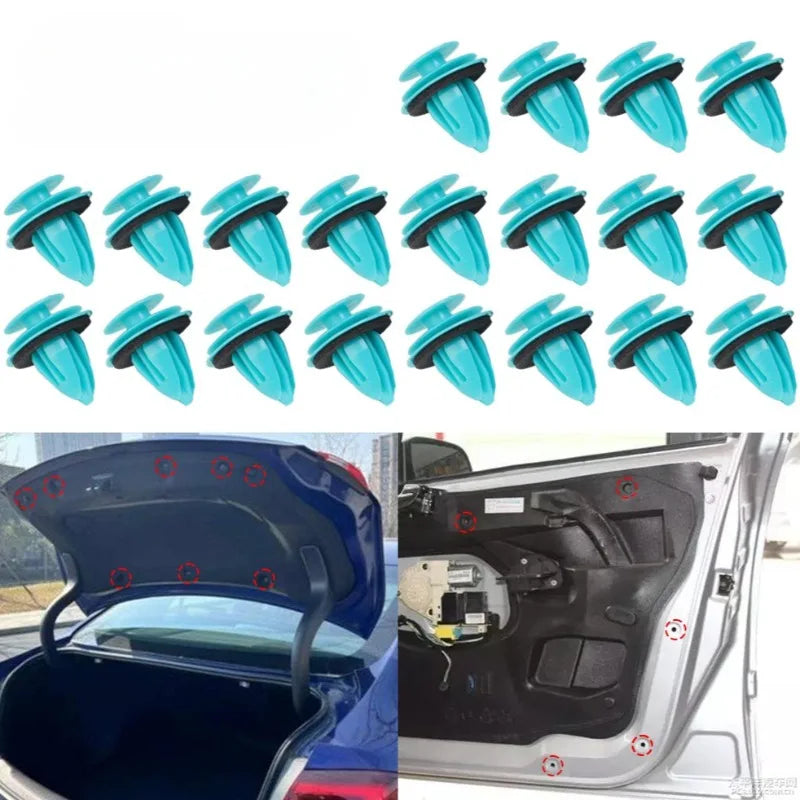 Auto fastener bumper clip retainer