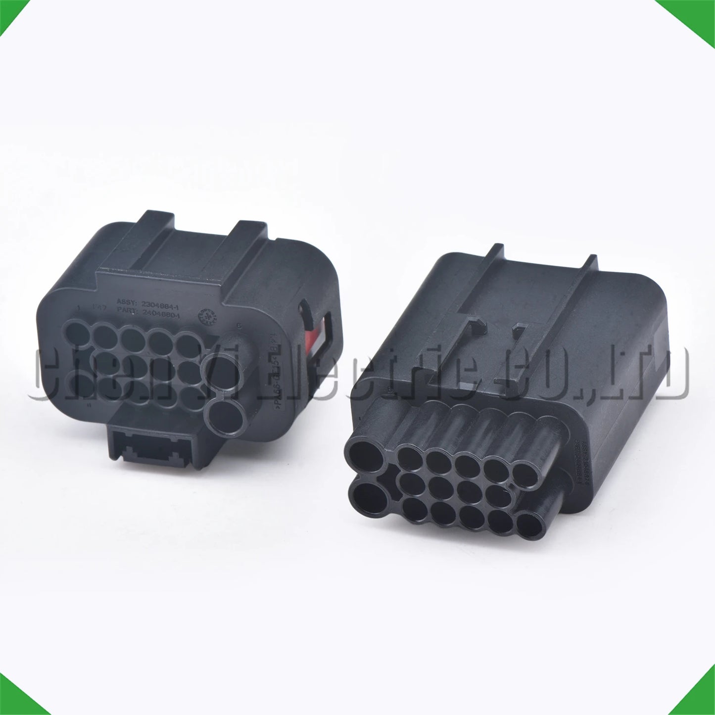Bumper radar sensor automotive connector plug for wire harness installation