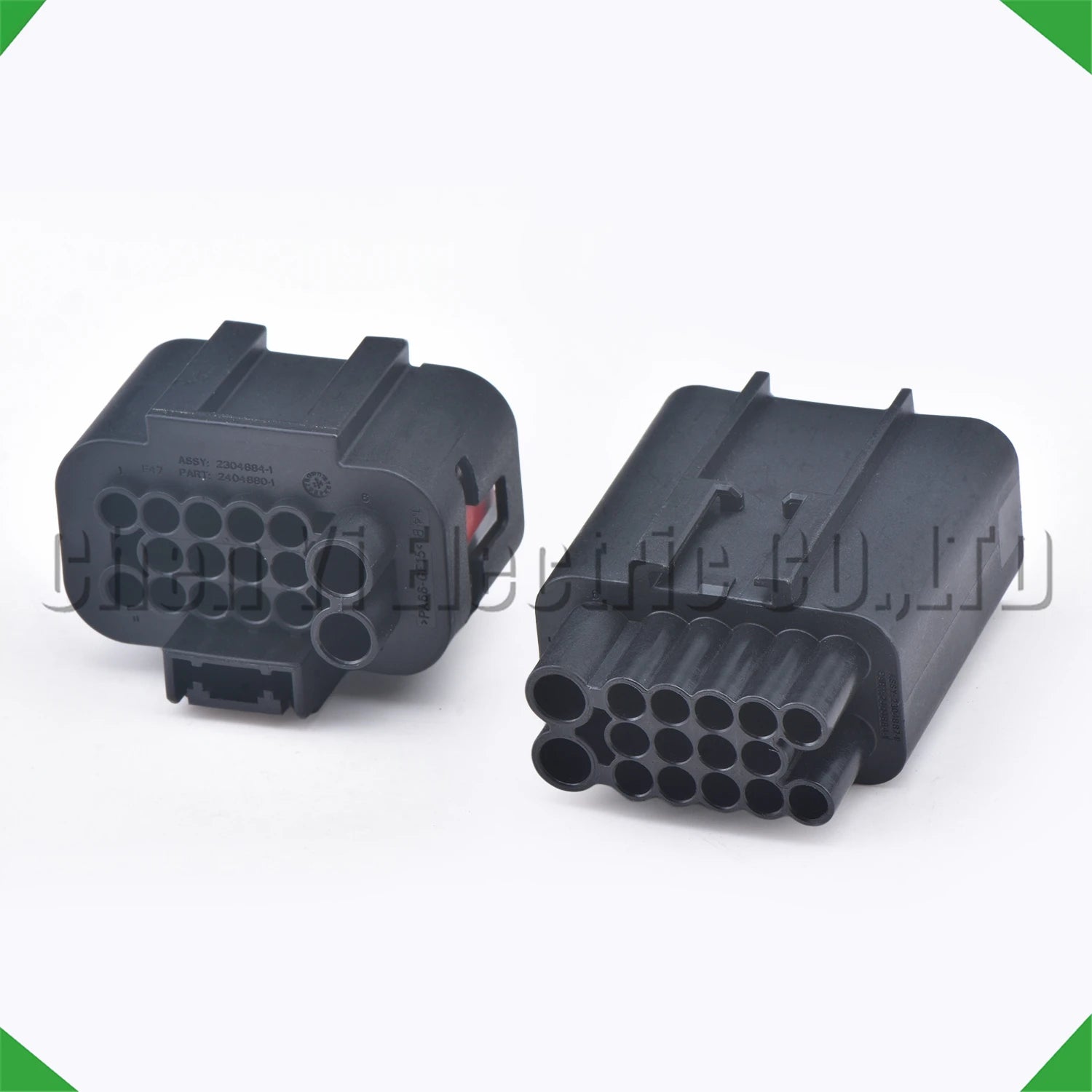 Bumper radar sensor automotive connector plug for wire harness installation