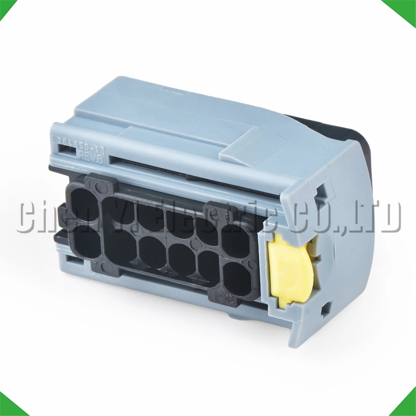 12 pin bumper sensor connector installed on automotive wire harness